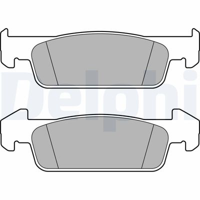 Brake Pad Set, disc brake DELPHI LP2663