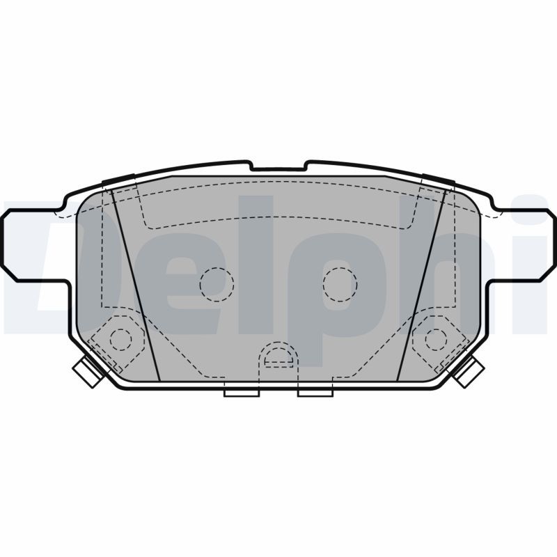 DELPHI LP2687 Brake Pad Set, disc brake