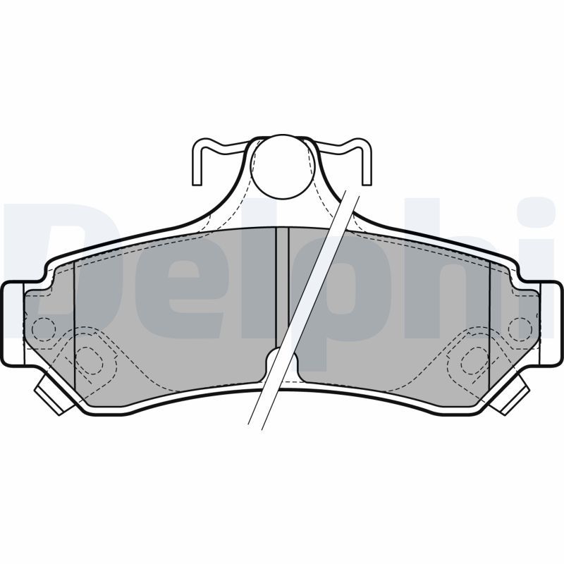 DELPHI LP2700 Brake Pad Set, disc brake