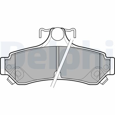 Brake Pad Set, disc brake DELPHI LP2700
