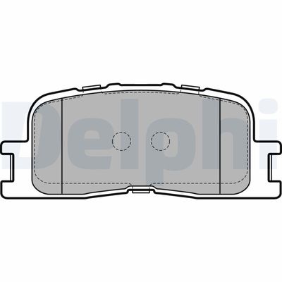 Brake Pad Set, disc brake DELPHI LP2703