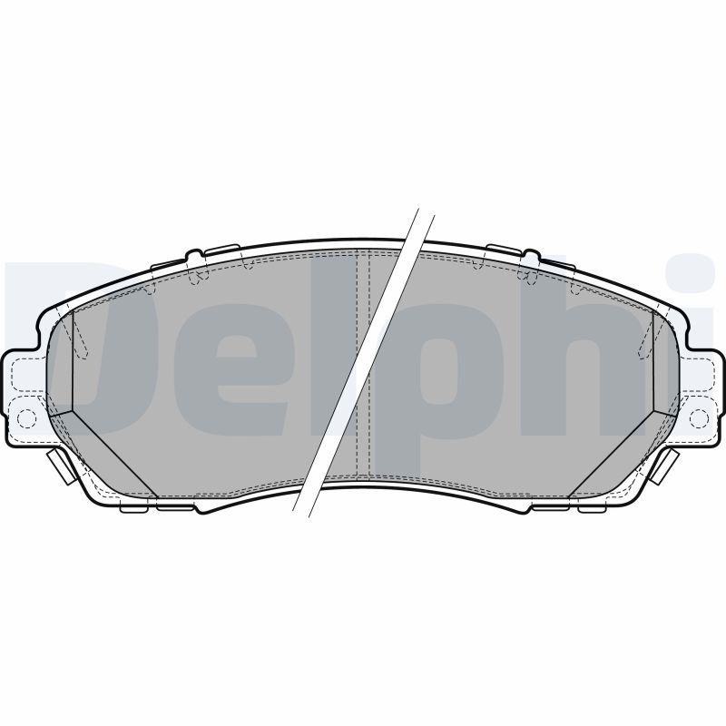 DELPHI LP2710 Brake Pad Set, disc brake