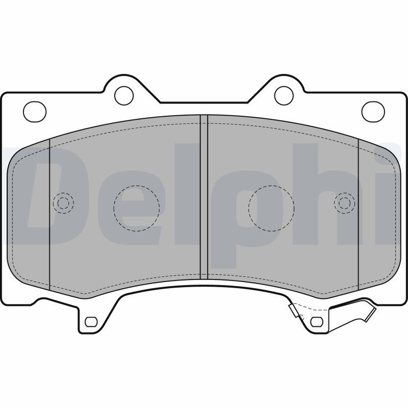 DELPHI LP2712 Brake Pad Set, disc brake