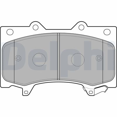 Brake Pad Set, disc brake DELPHI LP2712