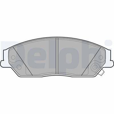 Brake Pad Set, disc brake DELPHI LP2714