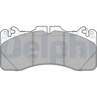 Brake Pad Set, disc brake DELPHI LP2760