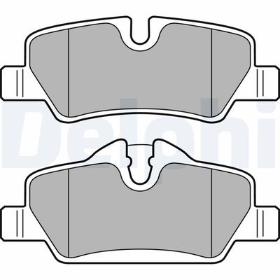 Brake Pad Set, disc brake DELPHI LP2762