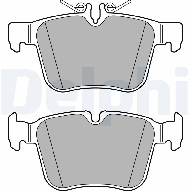 DELPHI LP2763 Brake Pad Set, disc brake