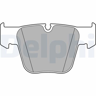 Brake Pad Set, disc brake DELPHI LP2765
