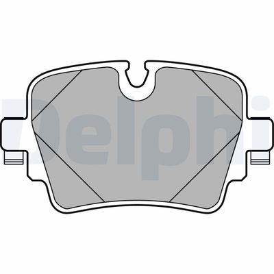 Brake Pad Set, disc brake DELPHI LP2767