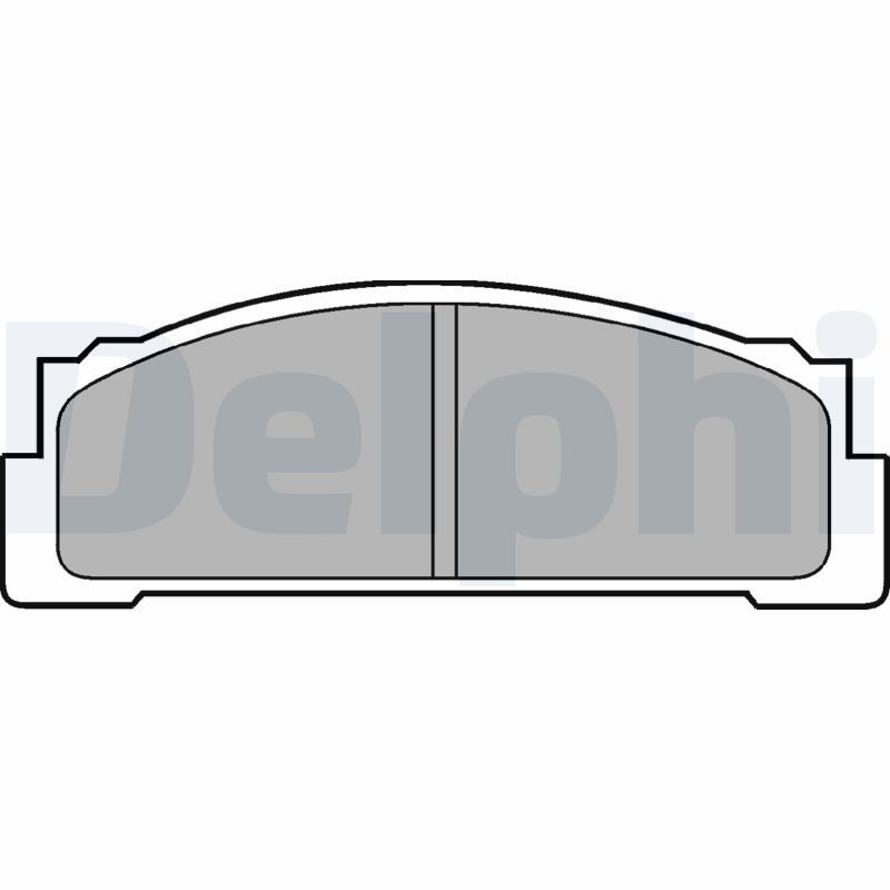 DELPHI LP30 Brake Pad Set, disc brake