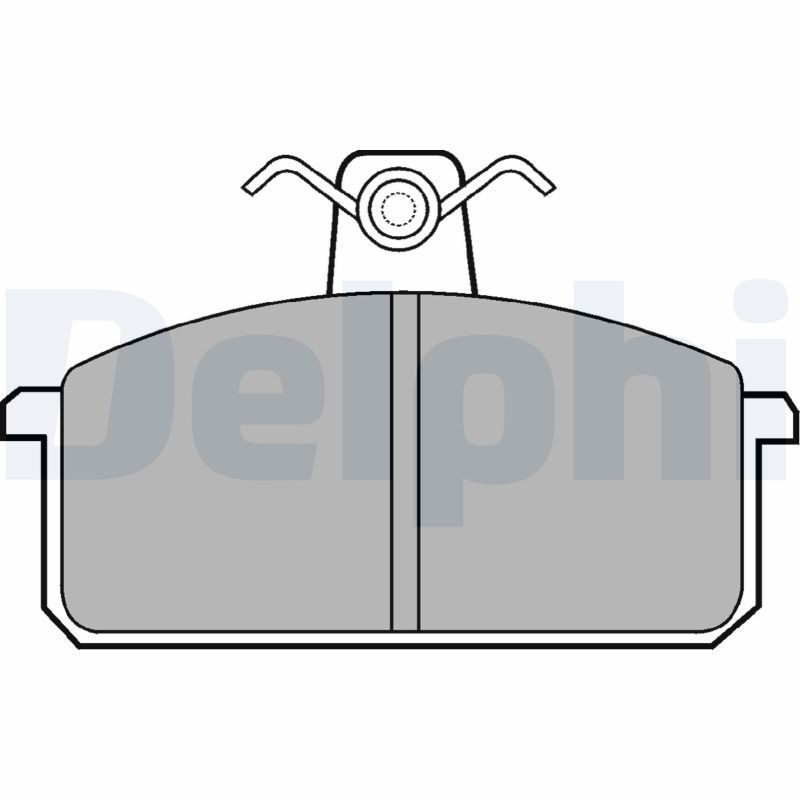 DELPHI LP305 Brake Pad Set, disc brake