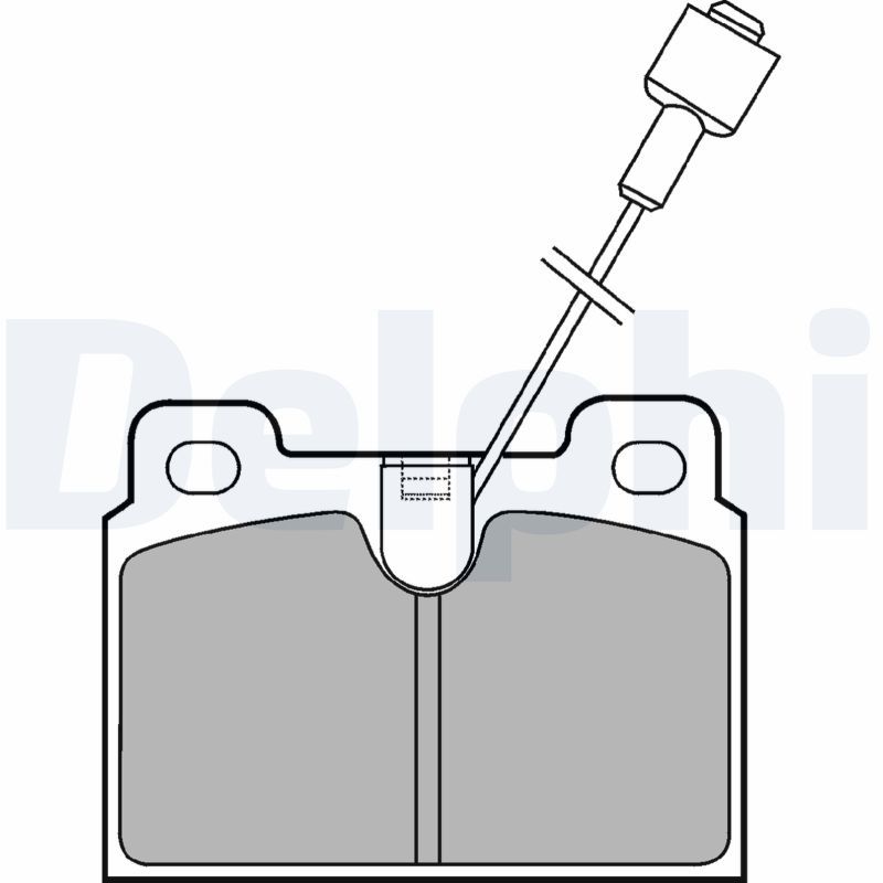 DELPHI LP306 Brake Pad Set, disc brake