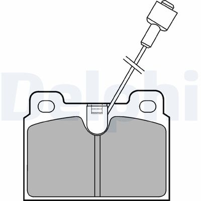 Brake Pad Set, disc brake DELPHI LP306