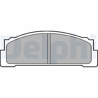 Brake Pad Set, disc brake DELPHI LP30