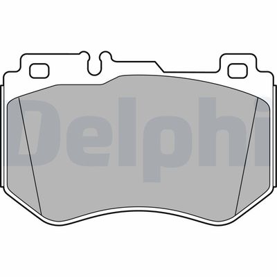 Brake Pad Set, disc brake DELPHI LP3137