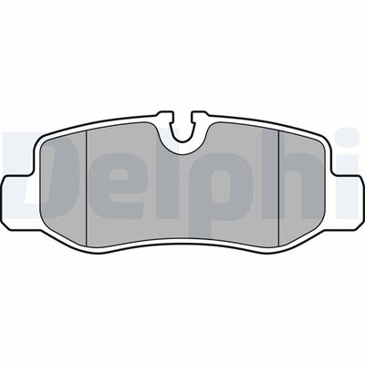 Brake Pad Set, disc brake DELPHI LP3139