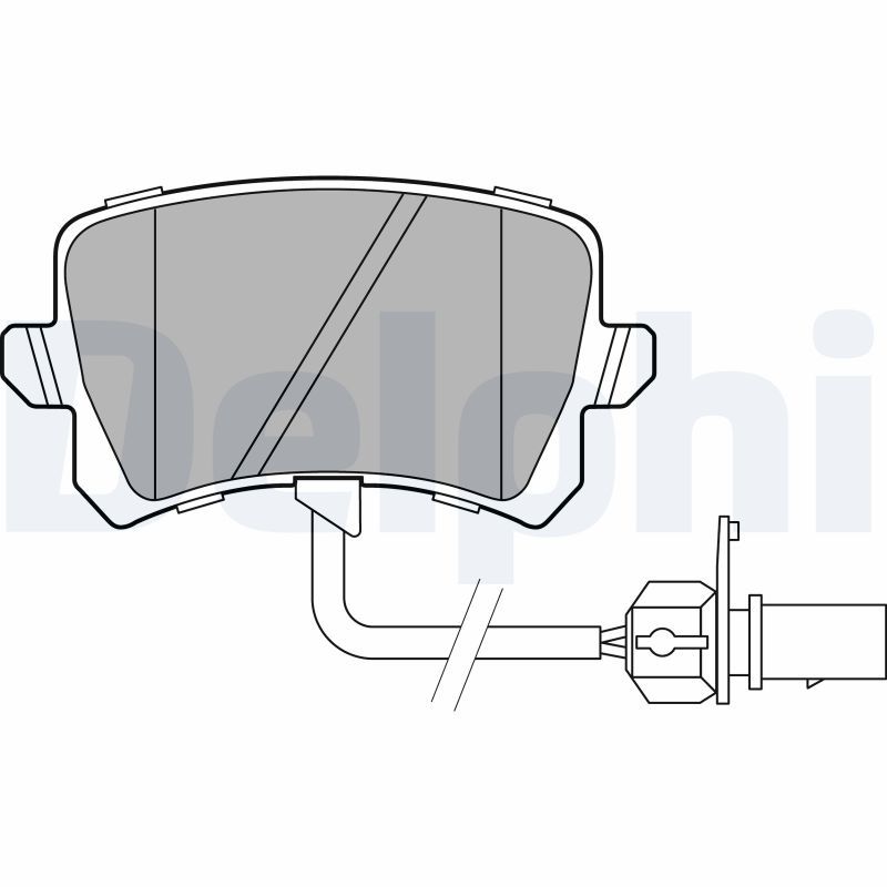 DELPHI LP3141 Brake Pad Set, disc brake