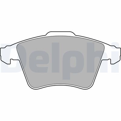 Brake Pad Set, disc brake DELPHI LP3142