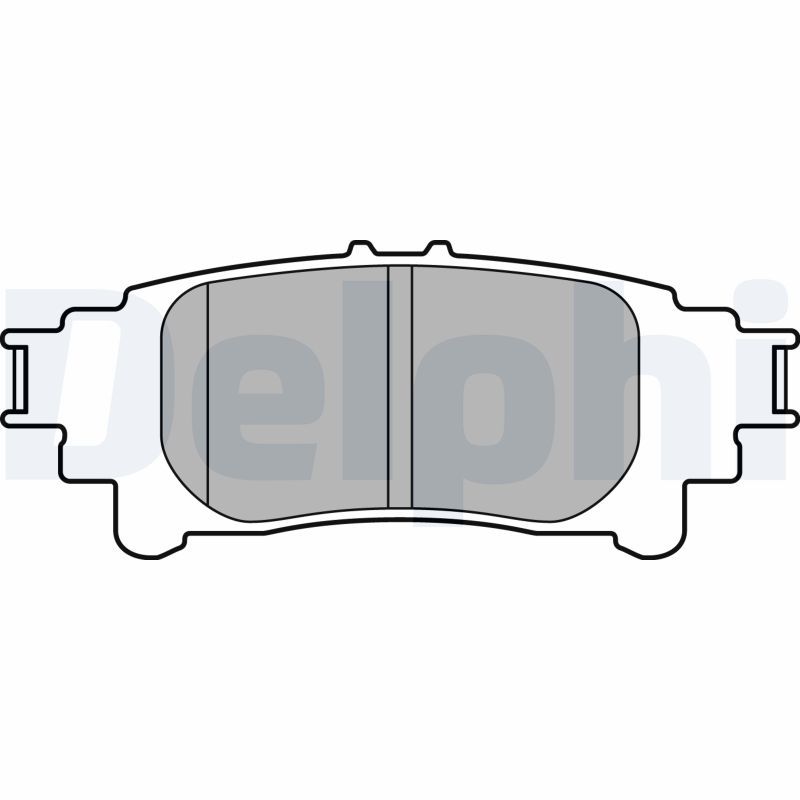 DELPHI LP3155 Brake Pad Set, disc brake