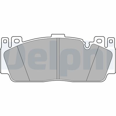 Brake Pad Set, disc brake DELPHI LP3156