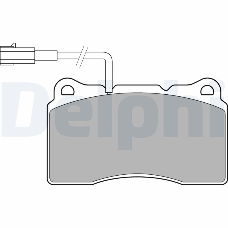 DELPHI LP3157 Brake Pad Set, disc brake