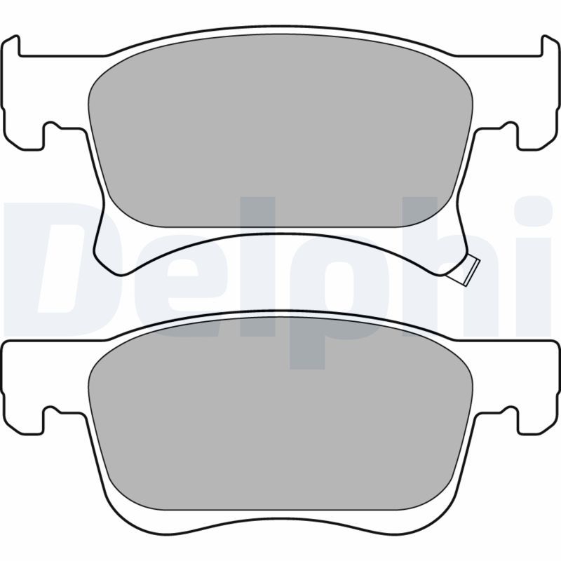 DELPHI LP3164 Brake Pad Set, disc brake