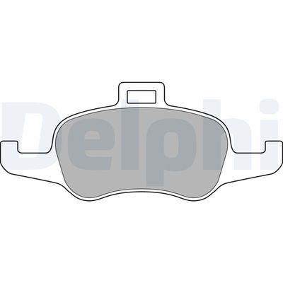 Brake Pad Set, disc brake DELPHI LP3168