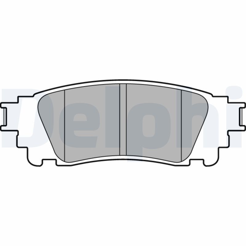 DELPHI LP3171 Brake Pad Set, disc brake