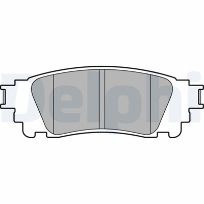 Brake Pad Set, disc brake DELPHI LP3171