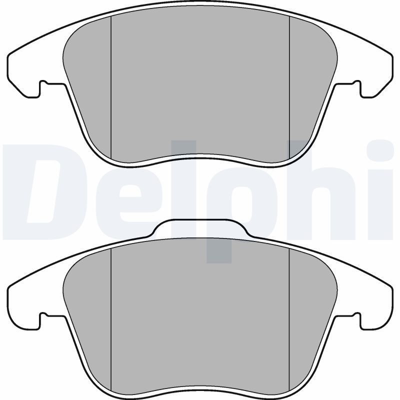 DELPHI LP3175 Brake Pad Set, disc brake