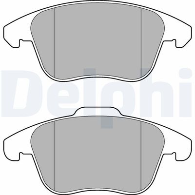 Brake Pad Set, disc brake DELPHI LP3175