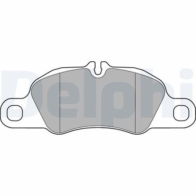 Brake Pad Set, disc brake DELPHI LP3177