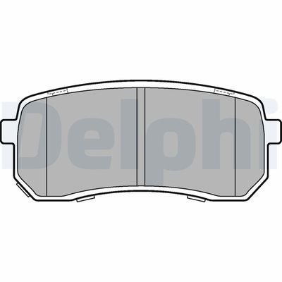Brake Pad Set, disc brake DELPHI LP3178