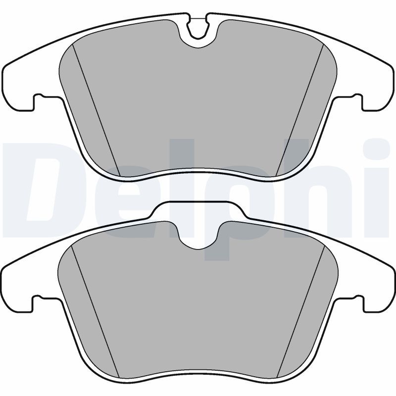 DELPHI LP3180 Brake Pad Set, disc brake