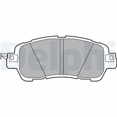 Brake Pad Set, disc brake DELPHI LP3189