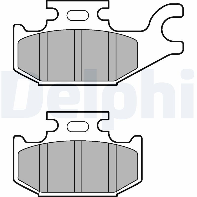 DELPHI LP3191 Brake Pad Set, disc brake
