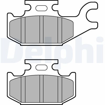 Brake Pad Set, disc brake DELPHI LP3191