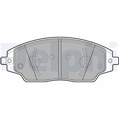 Brake Pad Set, disc brake DELPHI LP3192