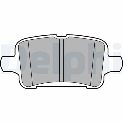 Brake Pad Set, disc brake DELPHI LP3218