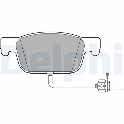 Brake Pad Set, disc brake DELPHI LP3219