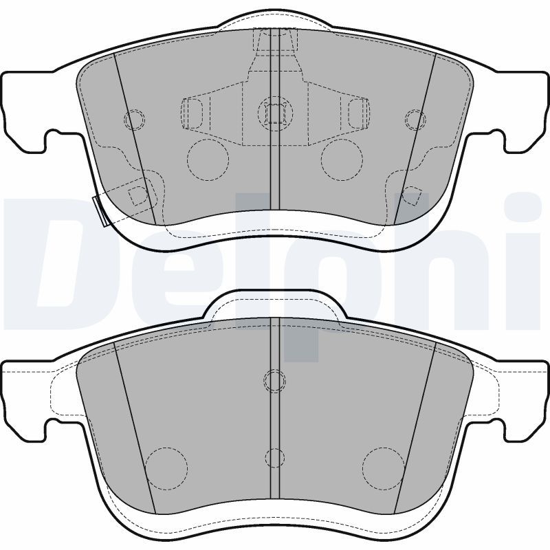 DELPHI LP3220 Brake Pad Set, disc brake