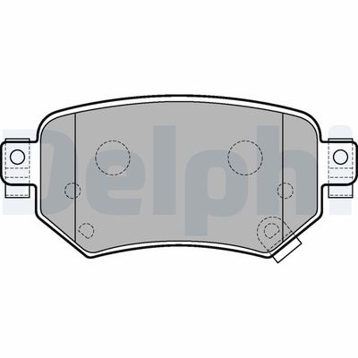 Brake Pad Set, disc brake DELPHI LP3234