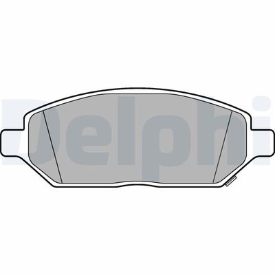 Brake Pad Set, disc brake DELPHI LP3236