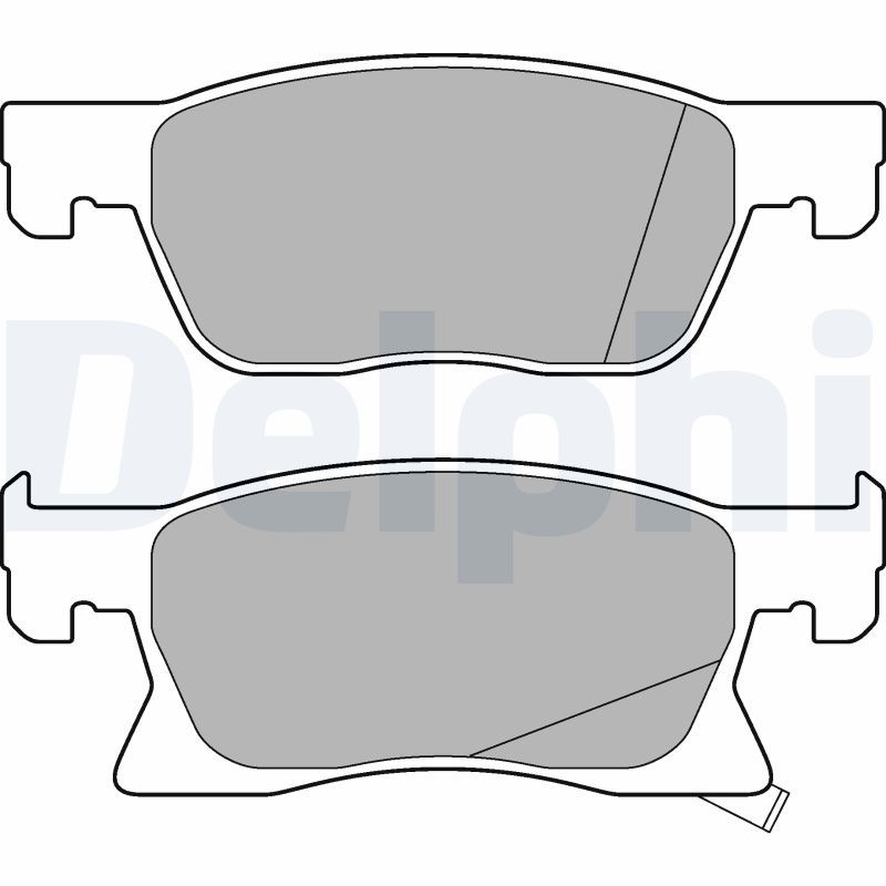 DELPHI LP3238 Brake Pad Set, disc brake