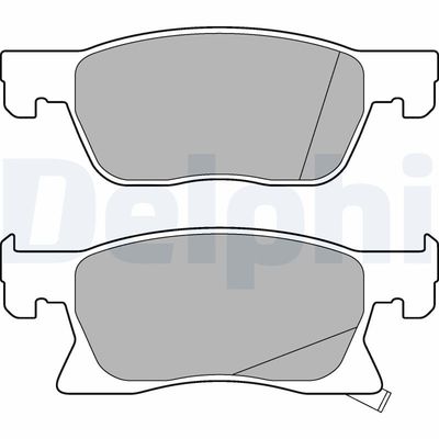 Brake Pad Set, disc brake DELPHI LP3238