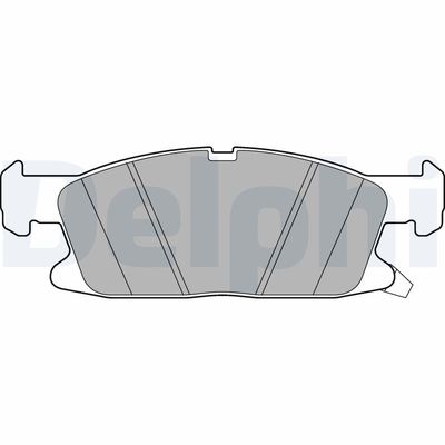Brake Pad Set, disc brake DELPHI LP3241