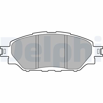 Brake Pad Set, disc brake DELPHI LP3250