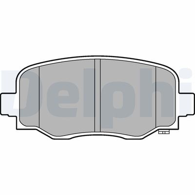Brake Pad Set, disc brake DELPHI LP3253