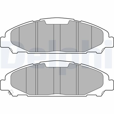 Brake Pad Set, disc brake DELPHI LP3255